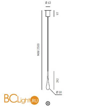 Подвесной светильник Axo Light Stilla STILLA SUSPENSION LAMP 100 04 - Схема
