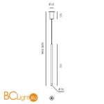 Подвесной светильник Axo Light Virtus VIRTUS SUSPENSION LAMP 101 07 - Схема