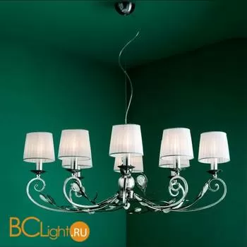 Люстра MM Lampadari Pavone 6920/8 Ovale V2556 With White Organza