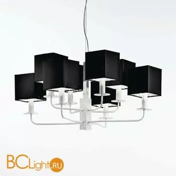 Люстра MM Lampadari Square 7108/8 V2553 Black/red shades - Фото 0