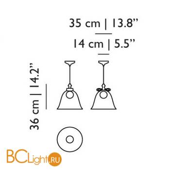 Подвесной светильник MOOOI Bell MOLBES---X1A - Схема