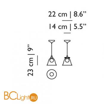 Подвесной светильник MOOOI Bell LAMP S MOLBES-S-X2A - Схема