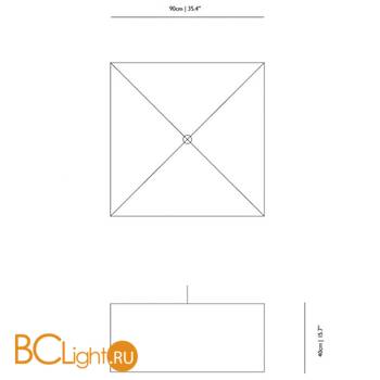 Подвесной светильник MOOOI Boon Square MOLQB-----B - Схема