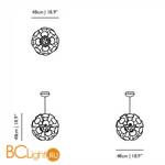 Подвесной светильник MOOOI Chalice 24 MOLCHAMG---24 - Схема