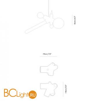 Подвесной светильник MOOOI Clusterlamp MOLCL5-----A - Схема