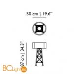 Торшер MOOOI Construction lamp S MOLCOL-S-MB - Схема