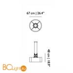 Подвесной светильник MOOOI Construction lamp Suspended M MOLCOLS-M-WW - Схема