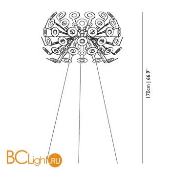 Напольный светильник MOOOI Dandelion FLOOR LAMP MOLDAF----W - Схема