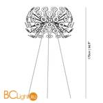 Напольный светильник MOOOI Dandelion FLOOR LAMP MOLDAF----W - Схема