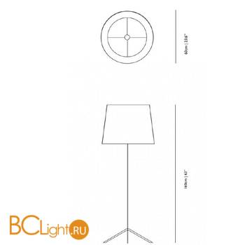 Торшер MOOOI Double shade MOLDS-----W - Схема