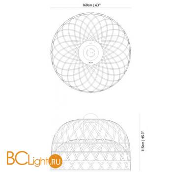 Подвесной светильник MOOOI Emperor L MOLEMS-L--B - Схема