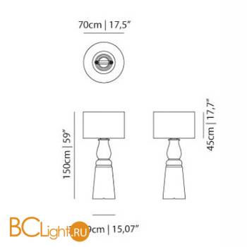Торшер MOOOI Farooo MOLFAR-S--BW + MOLFAR-S--RW - Схема