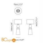 Торшер MOOOI Farooo MOLFAR-S--BW + MOLFAR-S--RW - Схема