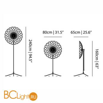 Торшер MOOOI Filigree Floor Lamp MOLFIF - Схема