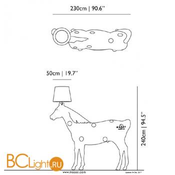 Напольный светильник MOOOI Horse Lamp MO-PALI310002B + MO-PALI310001 - Схема
