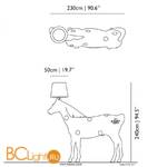Напольный светильник MOOOI Horse Lamp MO-PALI310002B + MO-PALI310001 - Схема