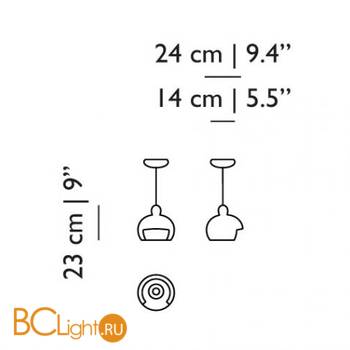Подвесной светильник MOOOI Juuyo MOLJUU---W02A - Схема