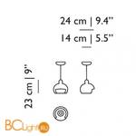 Подвесной светильник MOOOI Juuyo MOLJUU---W02A - Схема