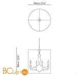 Подвесной светильник MOOOI Light shade shade 70 MOLAC-D70-A + MOLLS-D70 - Схема