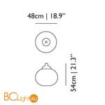 Подвесной светильник MOOOI Non random D48 MOLNRA48--B - Схема