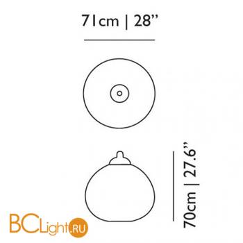 Подвесной светильник MOOOI Non random D71 MOLNRA71 - Схема