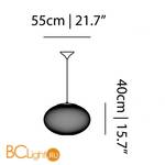 Подвесной светильник MOOOI NR2 MEDIUM MOLNR2MWW-A - Схема