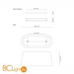 Подвесной светильник MOOOI Oval light MOLOL-----W - Схема