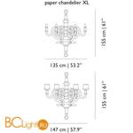 Люстра MOOOI Paper CHANDELIER XL MOLPC-D135W - Схема