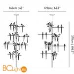 Подвесной светильник MOOOI Perch light TREE MOLPLTR - Схема