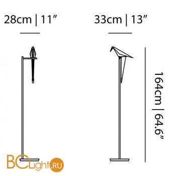 Торшер MOOOI Perch light FLOOR MOLPLF - Схема