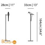 Торшер MOOOI Perch light FLOOR MOLPLF - Схема