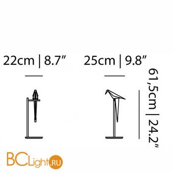 Настольная лампа MOOOI Perch light TABLE MOLPLTA - Схема