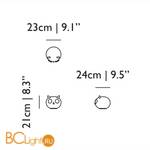 Настольный светильник MOOOI Pet lights Uhuh MOLPET02 - Схема