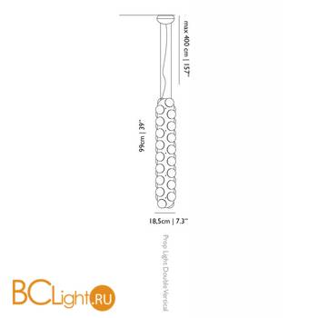 Подвесной светильник MOOOI Prop light Double Vertical MOLPR0DV36WB - Схема