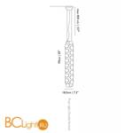 Подвесной светильник MOOOI Prop light Double Vertical MOLPR0DV36WB - Схема