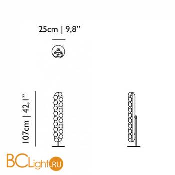 Напольный светильник MOOOI Prop light Floor MOLPR0FL18WB - Схема