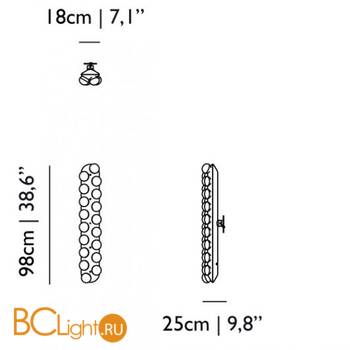 Настенный светильник MOOOI Prop light WALL MOLPR0WL18WB - Схема