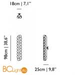 Настенный светильник MOOOI Prop light WALL MOLPR0WL18WB - Схема