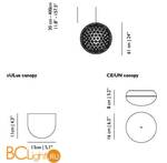 Подвесной светильник MOOOI Raimond R61 UNMOLLEDR61 - Схема