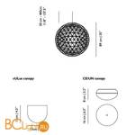 Подвесной светильник MOOOI Raimond R89 UNMOLLEDR89 - Схема