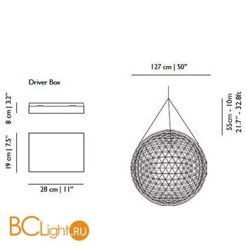 Подвесной светильник MOOOI Raimond R127 8718282198491 - Схема