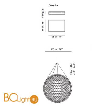 Подвесной светильник MOOOI Raimond R163 8718282198507 - Схема