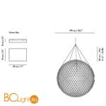 Подвесной светильник MOOOI Raimond R199 8718282198514 - Схема