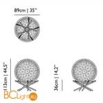 Напольный светильник MOOOI Raimond Tensegrity Floor R89 MOLLEDRF89 - Схема