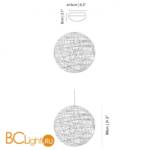 Подвесной светильник MOOOI Random light M LED MOLRAL-M---B - Схема