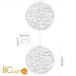 Подвесной светильник MOOOI Random light L MOLRA--L - Схема