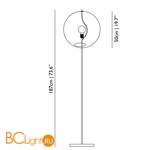 Торшер MOOOI Random light LED FLOOR S MO-PALI630100B + MO-PALI120003 - Схема