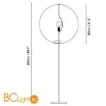 Торшер MOOOI Random light LED FLOOR M MO-PALI631100B + MO-PALI121003 - Схема