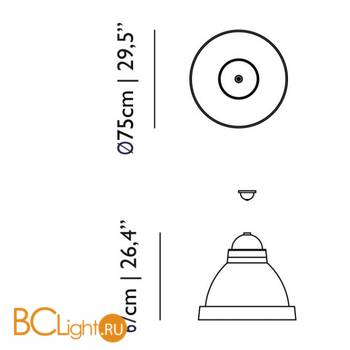 Подвесной светильник MOOOI Salago large MOLSAL-L--B - Схема