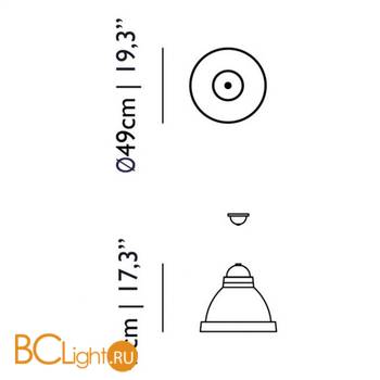 Подвесной светильник MOOOI Salago medium MOLSAL-M--N - Схема